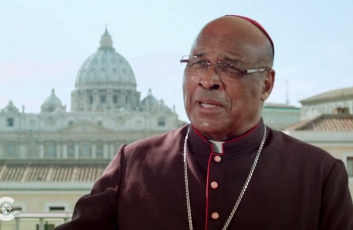 Đức Hồng Y Wilfrid Fox Napier ở Durban, Nam Phi. (Tín dụng: ảnh chụp màn hình video CNS)