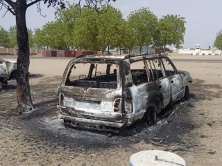 Bức ảnh được chụp vào thứ Bảy, ngày 13 tháng 6 năm 2020 cho thấy hậu quả của một cuộc tấn công của các phần tử Hồi giáo cực đoan ở Monguno, đông bắc Nigeria. (Tín dụng: UNDSS qua OCHA, qua AP.)