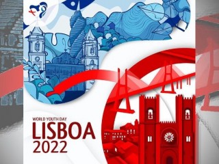 Biểu trưng cho Ngày Giới trẻ Thế giới ở Lisbon, ban đầu được đặt cho năm 2022