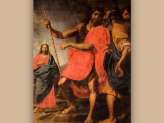 “Kìa Chiên Con của Đức Chúa Trời” - Giăng Báp-tít chỉ Chúa Giê-xu cho Thánh Anrê (Giăng 1: 35ff). Tranh của Ottavio Vannini