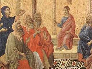 Tác phẩm "Chúa Giêsu tranh luận Disputation with the Doctors, của Duccio di Buoninsegna
