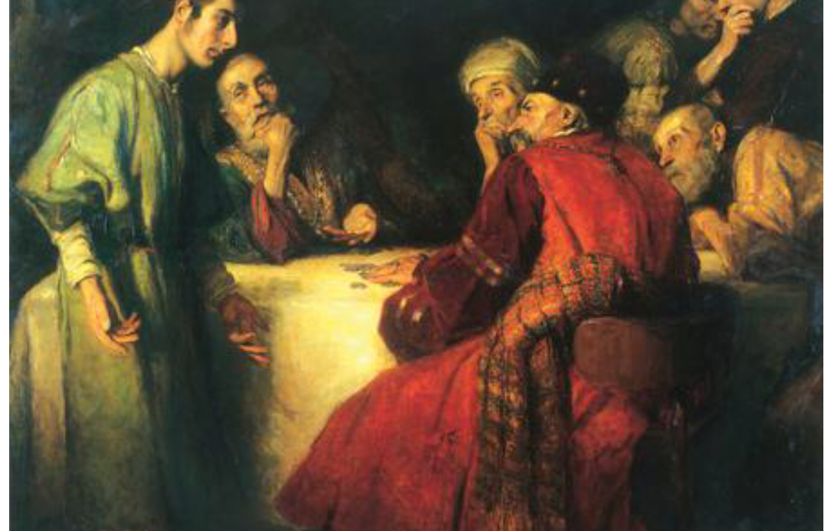 Giuđa nhận ba mươi lượng bạc vì đã phản bội Chúa Giêsu (Ảnh: János Pentelei Molnár, 1909/ Public domain)