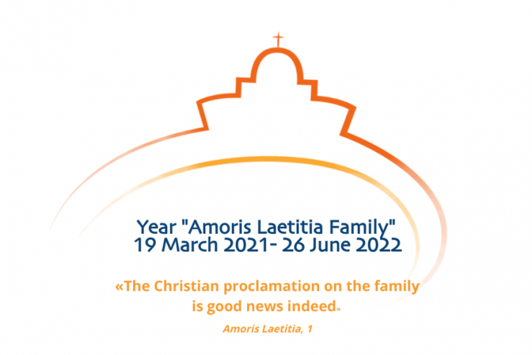 Logo Biểu trưng chính thức của năm “Gia đình Amoris Laetitia” / Ảnh chụp màn hình từ laityfamilylife.va.