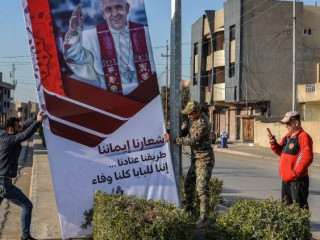 Người dân Iraq chuẩn bị chào đón Đức Thánh Cha Phanxicô  (AFP )