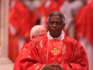 Đức Hồng y Turkson, Tổng Trưởng Thánh Bộ Cổ võ Sự Phát triển Con người Toàn diện (Ảnh: Franco Oriqlia/ Getty Image)