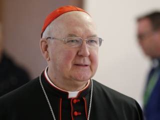 Đức Hồng y Kevin Farrell người Hoa Kỳ, Tổng Trưởng Thánh Bộ Giáo dân, Gia đình và Sự sống, trong bức ảnh được chụp tại Rome vào ngày 19 tháng 3 năm 2018 (Ảnh: CNS / Paul Haring)