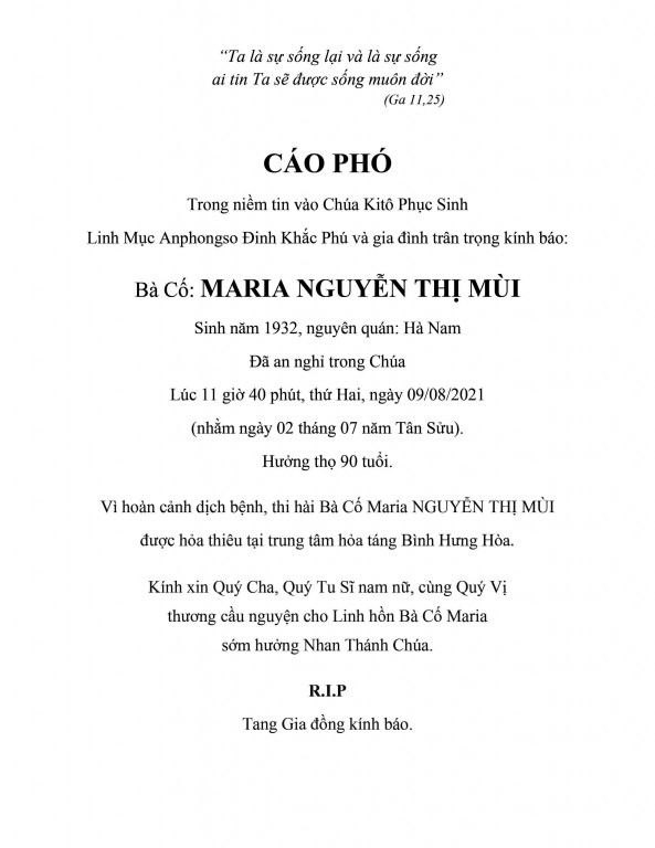 Bà cố Cha Phú