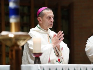 Giám mục Frank J. Caggiano của Bridgeport, Conn., Được nhìn thấy vào ngày 1 tháng 10 năm 2020, ảnh tập tin. (Ảnh: Gregory A. Shemitz / CNS)