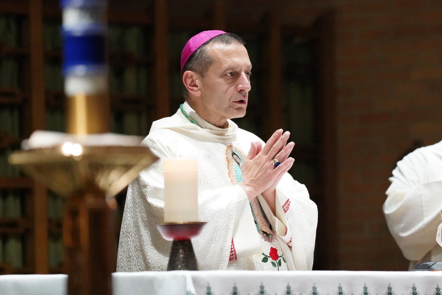 Giám mục Frank J. Caggiano của Bridgeport, Conn., Được nhìn thấy vào ngày 1 tháng 10 năm 2020, ảnh tập tin. (Ảnh: Gregory A. Shemitz / CNS)