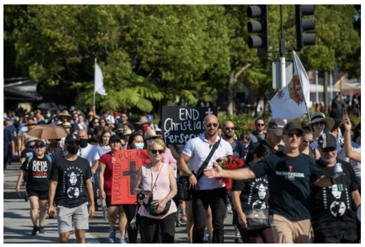 'March for the Martyrs' ((Cuộc tuần hành vì những người bị bách hại) ngày 5 tháng 9 năm 2020 (Ảnh: For the Martyrs')