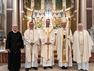 Br-Paschal-Doherty-Fr-Noel-Kehoes-Fr-Ryan-Holovlasky-Archbishop-Eamon-Martin-amp_-Fr-Dan-Baragry