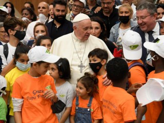 Buổi tiếp kiến chung của Đức Thánh Cha Phanxicô tại Hội trường Phaolô VI tại Vatican, ngày 22 tháng 9 năm 2021 (Ảnh: Truyền Vatican)