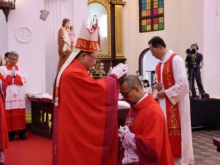 Lễ tấn phong giám mục của Francis Cui Qingqi tại Vũ Hán, Trung Quốc, vào ngày 8 tháng 9 năm 2021 (Ảnh: www.chinacatholic.cn)
