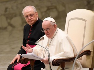 Đức Thánh Cha Phanxicô chia sẻ trong buổi tiếp kiến chung vào ngày 26 tháng 1 ở Hội trường Phaolô VI của Vatican (Ảnh: Truyền thông Vatican)