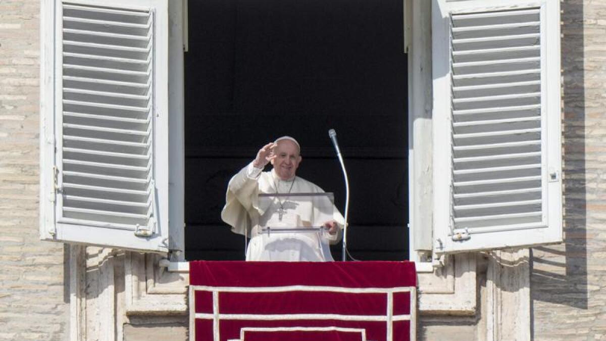 Đức Thánh Cha Phanxicô công bố bài diễn văn cho Angelus vào ngày 23 tháng 1 năm 2022 (Ảnh: Truyền thông Vatican)