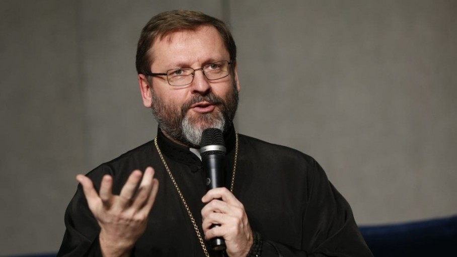 Đức Tổng Giám mục Sviatoslav Shevchuk, lãnh đạo Giáo hội Công giáo Hy Lạp Ukraina Giáo chủ Ucraina đông phương (Ảnh: CNS/ Paul Haring)