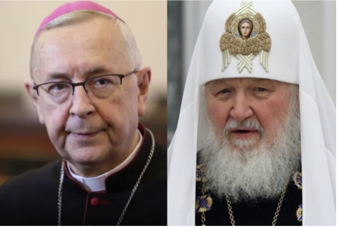 Đức Tổng Giám mục Stanisław Gądecki và Đức Thượng phụ Kirill của Moscow (Ảnh: Episkopat.pl/Kremlin.ru qua Wikimedia (CC BY 4.0).