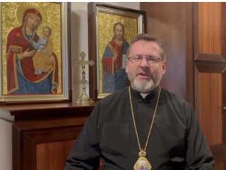 Đức Tổng giám mục Sviatoslav Shevchuk ghi lại một thông điệp video vào ngày 17 tháng 3 năm 2022 (Ảnh: news.ugcc.ua)