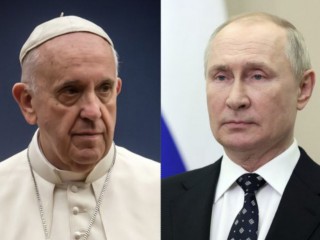 Đức Thánh Cha Phanxicô và Tổng thống Nga Vladimir Putin. | Mazur / catholicnews.org.uk / Kremlin.ru qua Wikimedia (CC BY 4.0).