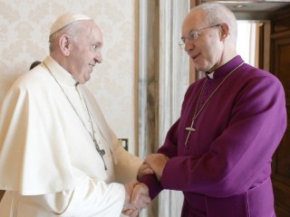 Đức Thánh Cha Phanxicô tiếp kiến Đức Tổng giám mục Justin Welby Địa phận Canterbury tại Vatican vào ngày 5 tháng 10 năm 2021 (Ảnh: Truyền thông Vatican)