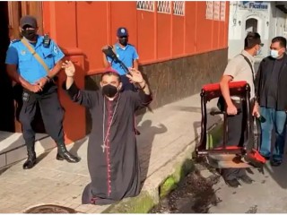 Đức Giám mục Rolando Álvarez Địa phận Matagalpa, Nicaragua, đã bị cảnh sát giám sát kể đầu tháng 8 năm 2022 (Ảnh: Giáo phận Matagalpa)