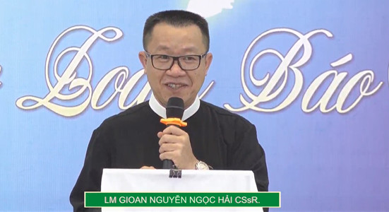 Cha Gioan Nguyễn Ngọc Hải thuyết trình