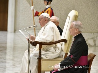 Đức Thánh Cha Phanxicô chia sẻ trong buổi tiếp kiến chung tại Hội trường Phaolô VI tại Vatican, thứ Tư ngày 10 tháng 8 năm 2022 (Ảnh: Truyền thông Vaticna)