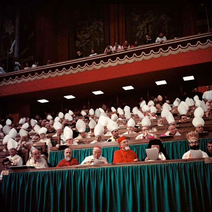 Các Giám mục tại Công đồng Vatican II (Ảnh: Lothar Wolleh/ Wikimedia)