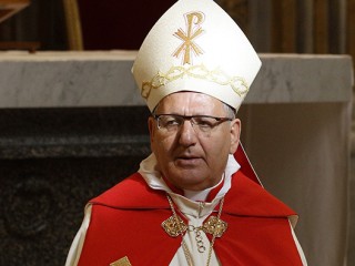 Đức Hồng Y Louis Raphael Sako, Thượng Phụ của Giáo Hội Chaldean, trong một buổi cử hành phụng vụ tại Đền thờ Thánh Phêrô vào năm 2013 (Ảnh: CNS / Paul Haring)
