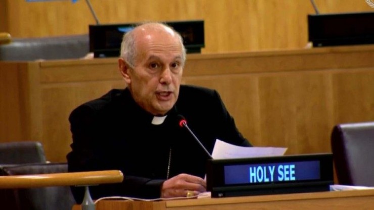 Quan sát viên Thường trực của Vatican tại Liên hợp quốc, Đức Tổng giám mục Gabriele Caccia (Ảnh: Vatican News) 