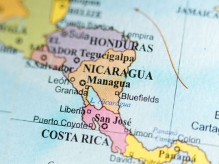 Bản đồ của Nicaragua (Ảnh: Shutterstock)