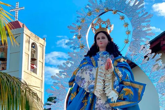 Tượng Đức Mẹ Vô nhiễm Nguyên tội của Giáo xứ San José de Tipitapa, Nicaragua (Ảnh: Giáo xứ San José de Tipitapa)