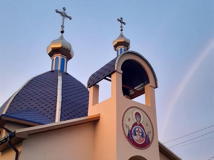 Nhà thờ Nhà thờ Sinh Nhật Đức Trinh Nữ Maria ở Berdyansk, Ukraine trong bức ảnh được chụp không ghi rõ ngày tháng (Ảnh: CNS/Thành phố Primorka)