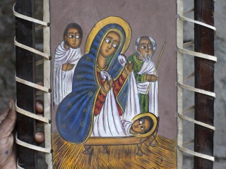 Biểu tượng Chính thống Ethiopia truyền thống từ Lalibela (Ảnh: Philippe Lissac/Godong)