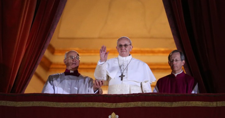 Đức Hồng y Jorge Bergoglio đắc cử Giáo hoàng ngày 13 tháng 3 năm 2013 (Ảnh: Getty Images)