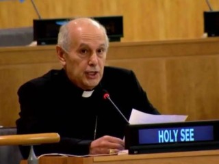 Đức Tổng Giám Mục Gabriele Giordano Caccia, Quan Sát Viên Thường Trực của Tòa Thánh tại Liên Hiệp Quốc ở New York. (Ảnh: Vatican News)