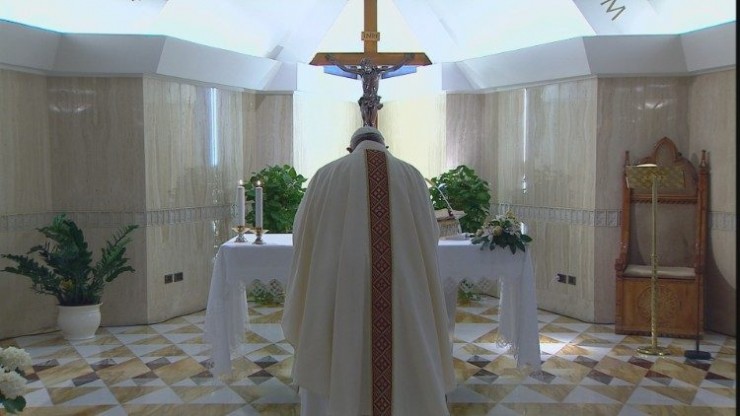 Đức Thánh Cha Phanxicô cử hành Thánh lễ tại Casa Santa Marta