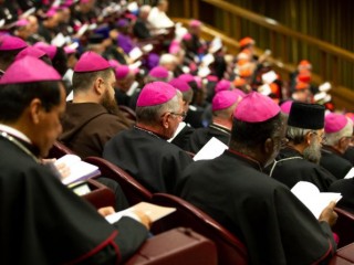 Ngày khai mạc Đại hội đồng Thường kỳ lần thứ 15 của Thượng Hội đồng Giám mục tại Hội trường Thượng hội đồng Vatican vào ngày 3 tháng 10 năm 2018 (Ảnh: Daniel Ibáñez/CNA)