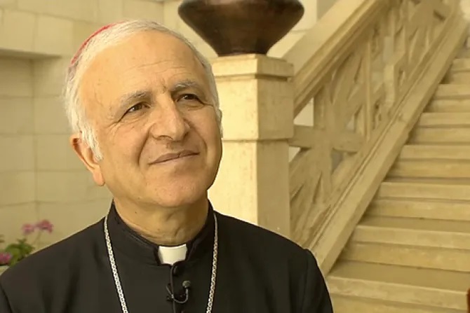 Đức Giám mục William Shomali, Giám mục phụ tá của Tòa Thượng Phụ Giêrusalem (Ảnh: Paul Fifield/CNA)