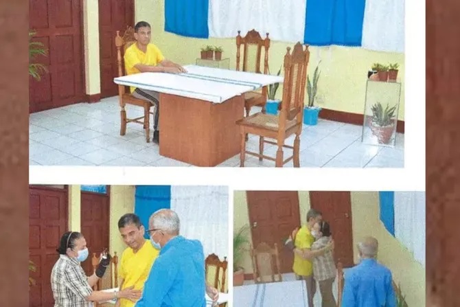 Một số bức ảnh về Đức Giám mục Nicaragua Rolando Álvarez được chế độ độc tài Nicaragua phổ biến vào tháng 11 năm 2023 ( Ảnh: Bộ Nội vụ Nicaragua)
