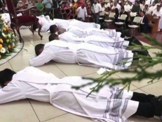 Thánh lễ truyền chức cho 9 tân Linh mục tại Managua, Nicaragua (Ảnh: Vatican News)