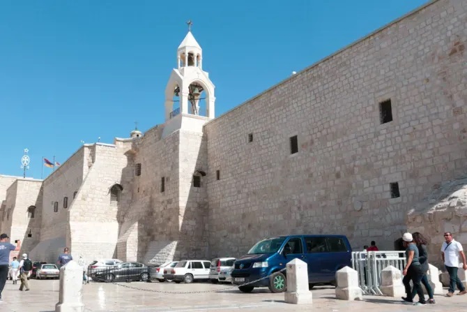 Vương cung thánh đường ChúaGiáng Sinh ở Bethlehem (Ảnh: Eduardo Berdejo/ACI Prensa)