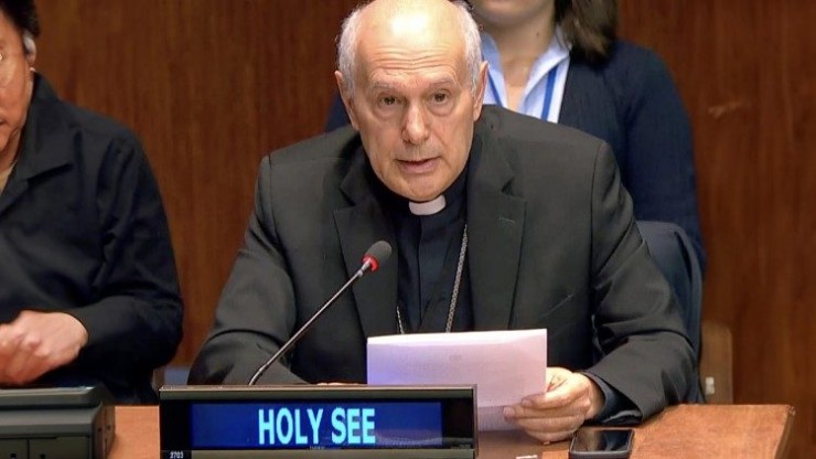 Đức Tổng Giám mục Gabriele Caccia, Quan sát viên thường trực của Tòa Thánh tại Liên Hợp Quốc (Ảnh: Vatican News)