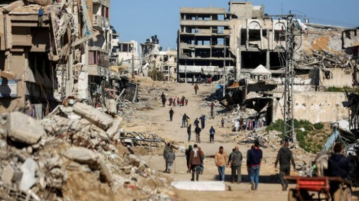 Cảnh tượng của sự tàn phá ở Gaza trong bối cảnh xung đột đang diễn ra giữa Israel và Hamas (Ảnh: Vatican News)