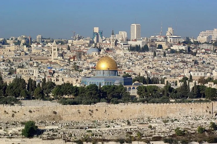 Quang cảnh Đền thờ Mái vòm Đá ở Giêrusalem (Ảnh:Berthold Werner/Wikimedia Commons)
