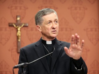 CHICAGO, IL - SEPTEMBER 20:  Archbishop-Elect Blase Cupich speaks to the press on September 20, 2014 in Chicago, Illinois.  Cupich, who served as bishop in Spokane, Washington, will succeed Chicago's Francis Cardinal George, who has been fighting a long battle with cancer, to become the 9th archbishop of Chicago. This is the first time in the history of the Chicago Archdiocese that a new leader has been appointed while the former is still alive.  (Photo by Scott Olson/Getty Images)