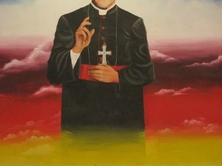 Bức tranh tường miêu tả Đức Tổng Giám mục Oscar Romero tại Đại học El Salvador (Ảnh: Wikipedia/Giobanny Ascencio & Raul Lemus/CC BY-SA 3.0)