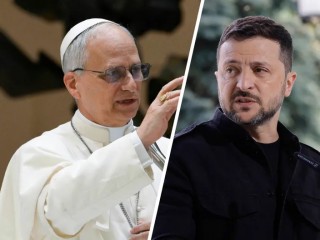 Đức Thánh Cha Lêô XIV và Tổng thống Ukraina Volodymyr Zelensky đã có cuộc điện đàm sau lời kêu gọi hòa bình (Ảnh: © PAP)