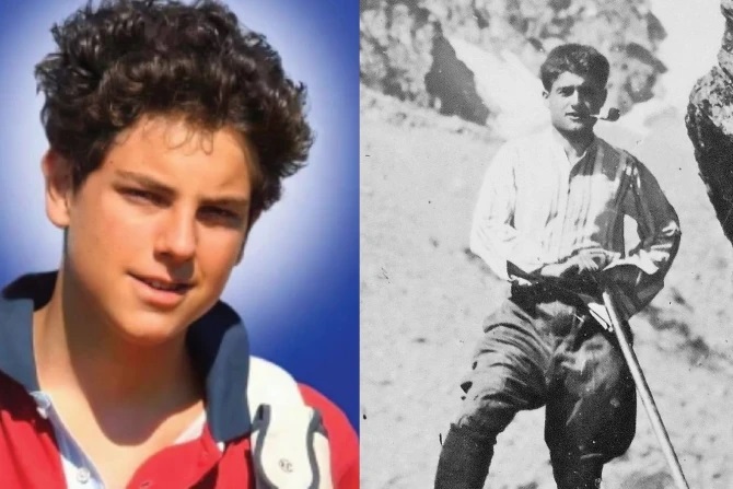 Chân pPhước Carlo Acutis (trái) và Chân pPhước Pier Giorgio Frassati (Ảnh: Giáo phận Assisi/ Public domain/ Wikimedia Commons)