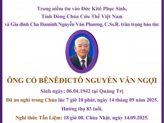 VPT04025 - CÁO PHÓ ÔNG CỐ CHA NGUYỄN VĂN PHƯƠNG_